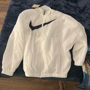 White Nike woven Jacket - size medium